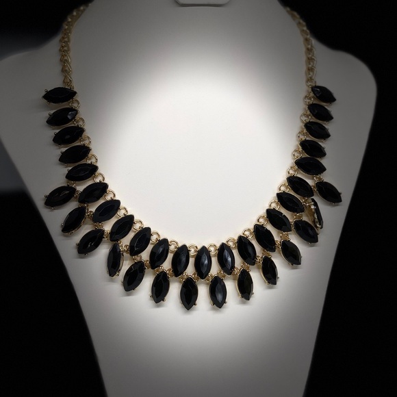 INC International Concepts Jewelry - INC International Concepts Jet Stone Bib Necklace